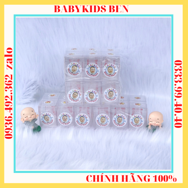 Núm Vú CACARA VUÔNG( núm ti ) chính hãng [lốc 12 cái]