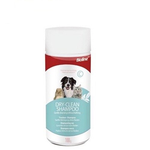 [HOÀN TIỀN 10%]Phấn Tắm Khô Bioline 100g Cho Chó Mèo BOMPET