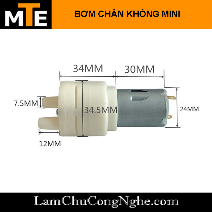 Bơm chân không mini 3.7-6V - Bơm nước, sục khí oxy bể cá