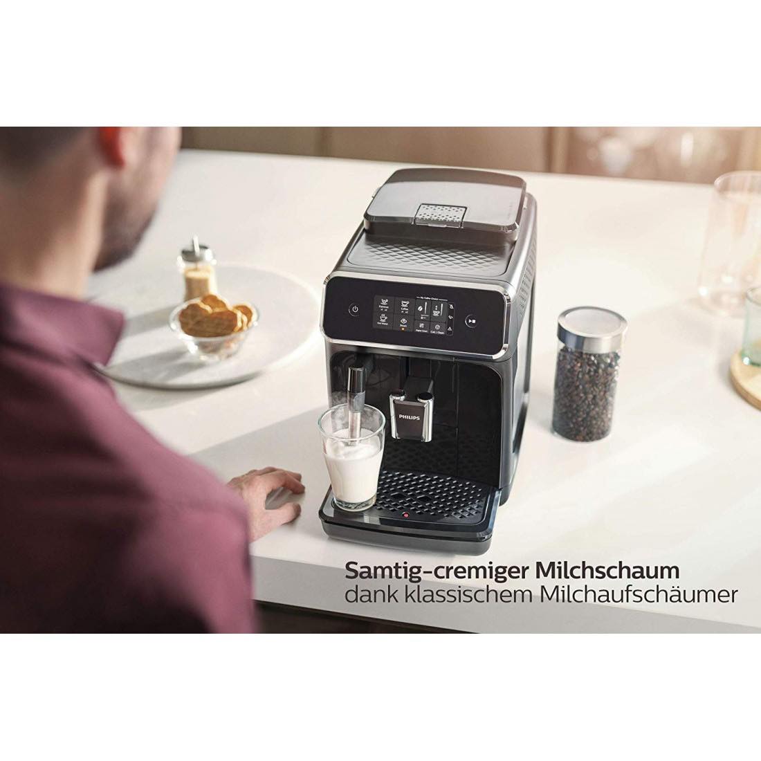 (Hàng Đức) Máy pha cà phê tự động Philips Series 2200 EP2220/10
