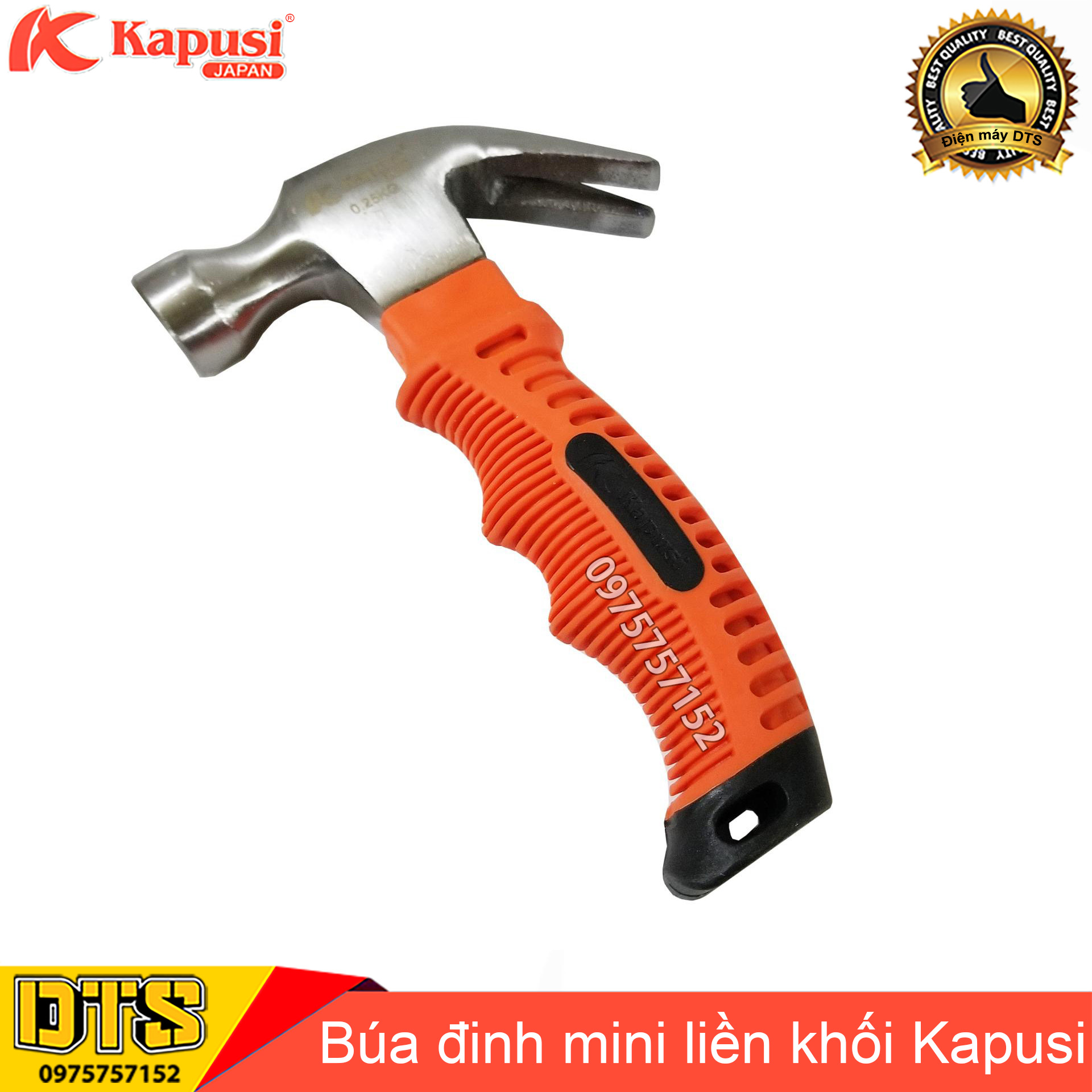 Búa đinh mini đúc liền khối Kapusi JAPAN 0.25kg