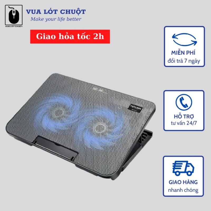 Bảng giá Đế tản nhiệt laptop Inphic R2 hai quạt siêu mát dùng cho máy 14-17 inch bảo hành 12 tháng Phong Vũ