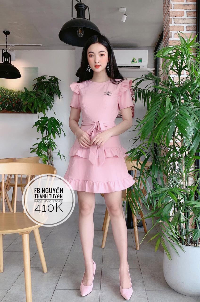 [HCM]Đầm thắt NƠ -HT