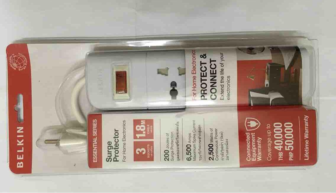 [HCM]Ổ cắm điện BELKIN 3socket(F9E300th1.8m)