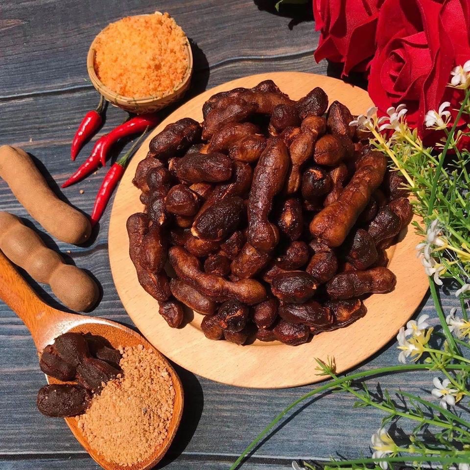 Me lào muối tôm siêu ngon hũ 500g