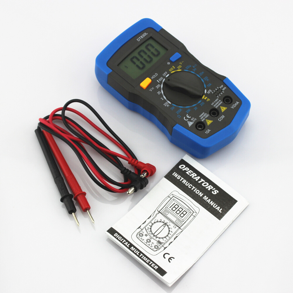 đồng hồ vạn năng DT830L cao cấp kèm pin 9v
