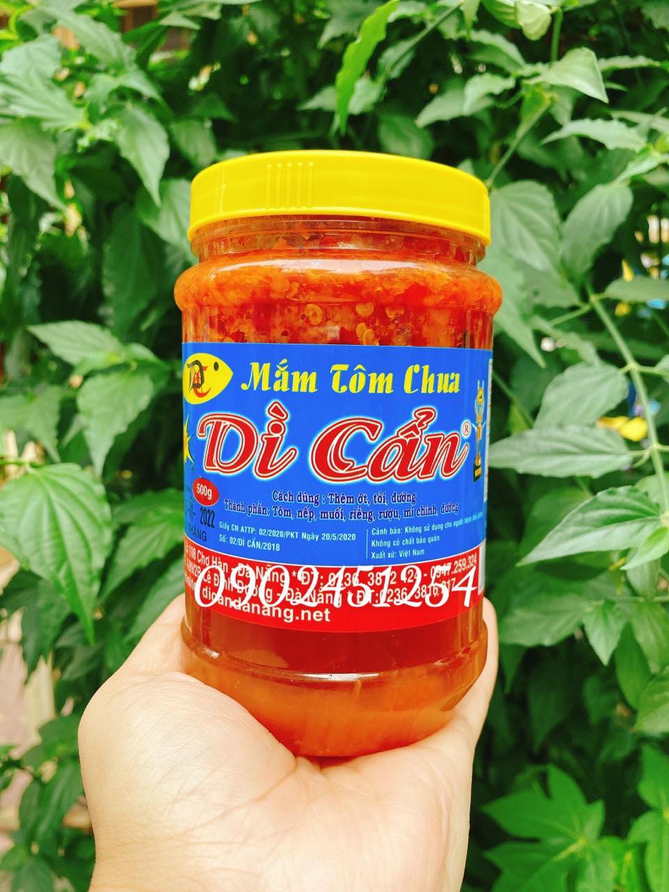 [Hcm] Aunt Can's Sour Shrimp Paste Da Nang, 500g Jar