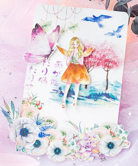 Bộ 60 sticker mộng mơ siêu dễ thương 070