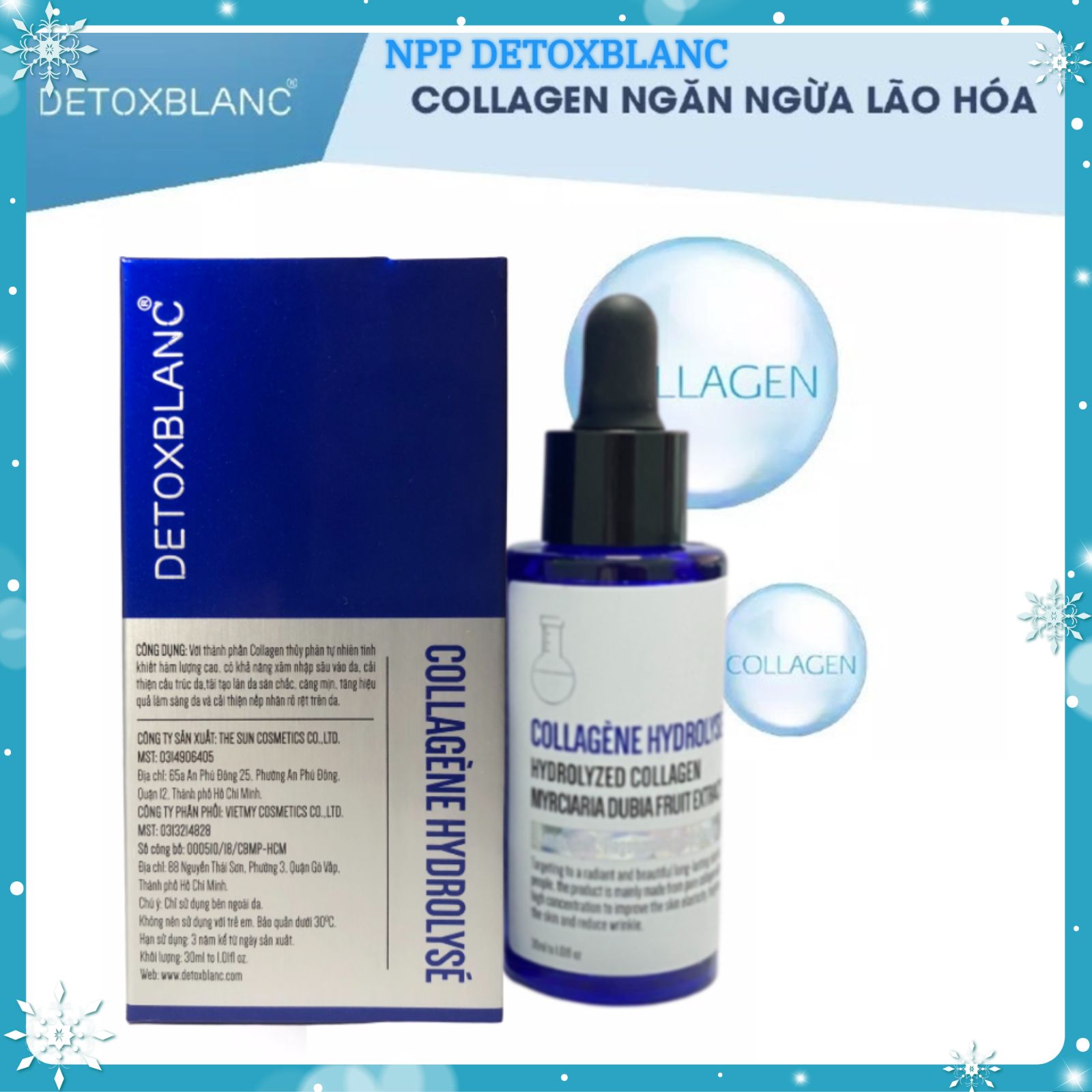 Combo dưỡng trắng da mặt chuyên sâu Detoxblanc