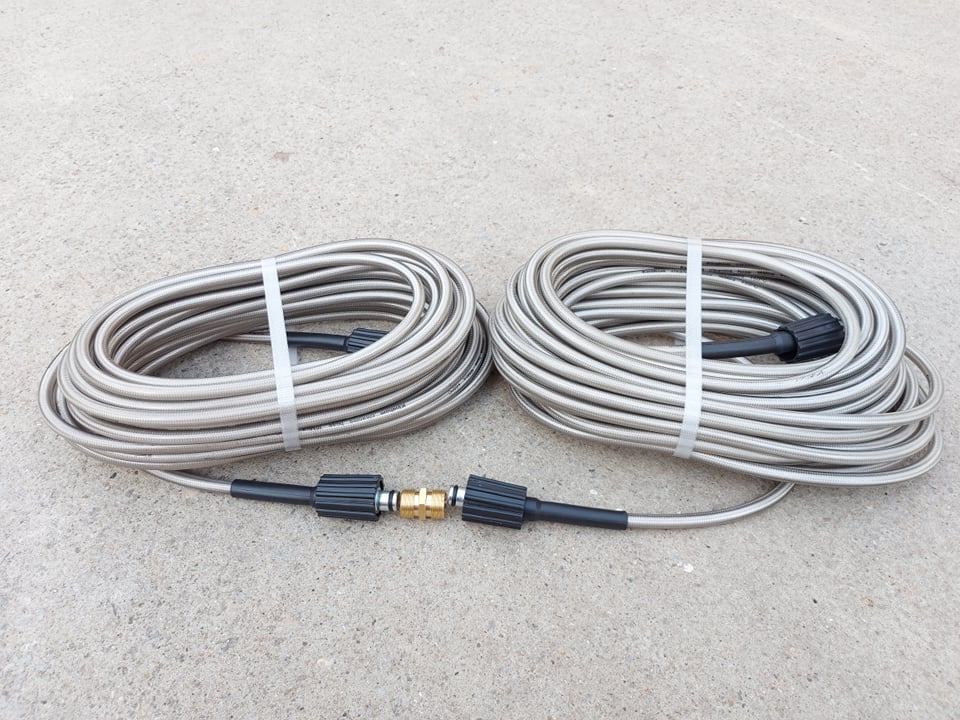 Dây xả nước máy rửa xe 20m + đầu nối