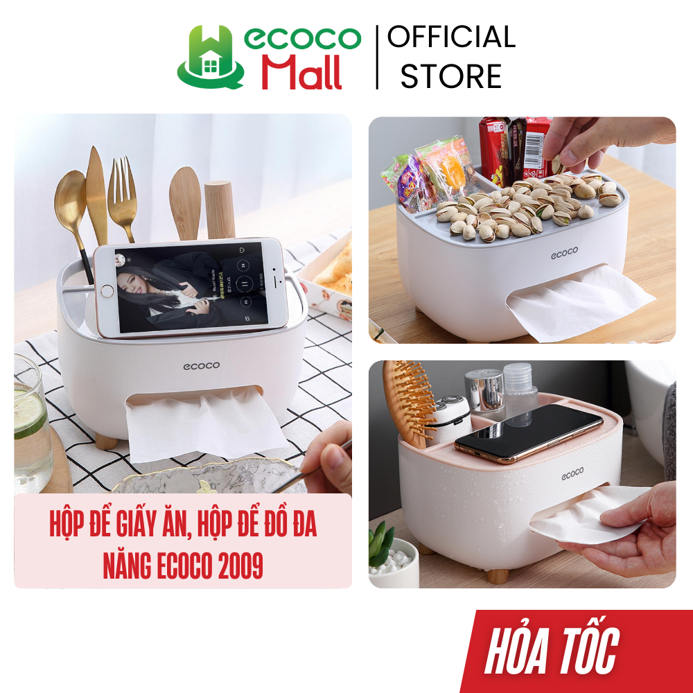 Hộp để giấy ăn, hộp để đồ đa năng ECOCO 2009