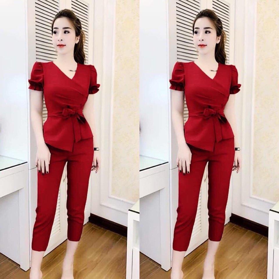 [HCM]SET BỘ THỜI TRANG THẮT NƠ EO SIÊU DỄ THƯƠNG
