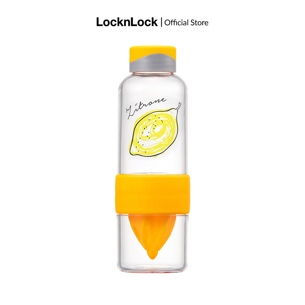 [Duy nhất 23.8 - Mua ngay] ABF659 - Bình nhựa Detox Lock&Lock dung tích 520ml, có lọc kèm vắt cam mini dưới đáy