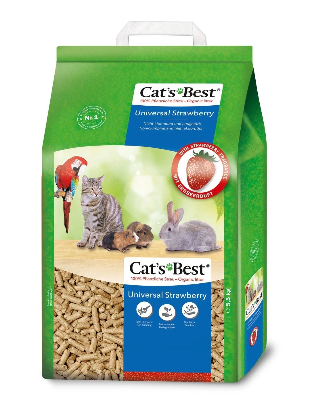 Cát gỗ vệ sinh cho mèo và thú nhỏ cat's best universal 10l -