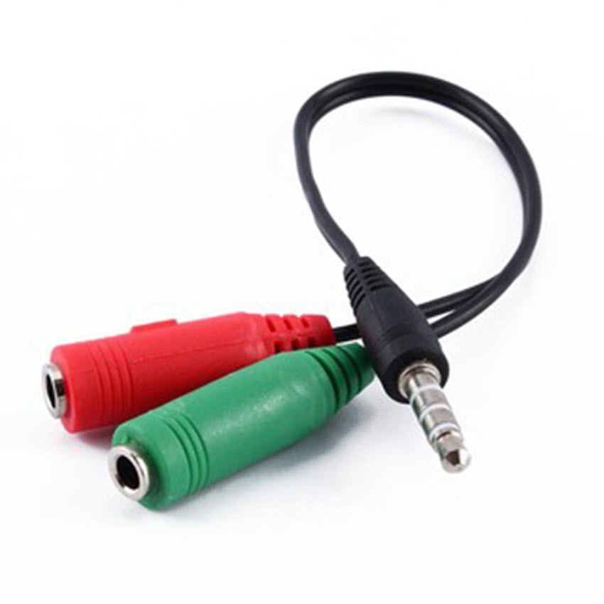 Cáp Chia Mic và Audio cho Điện thoại hát Karaoke