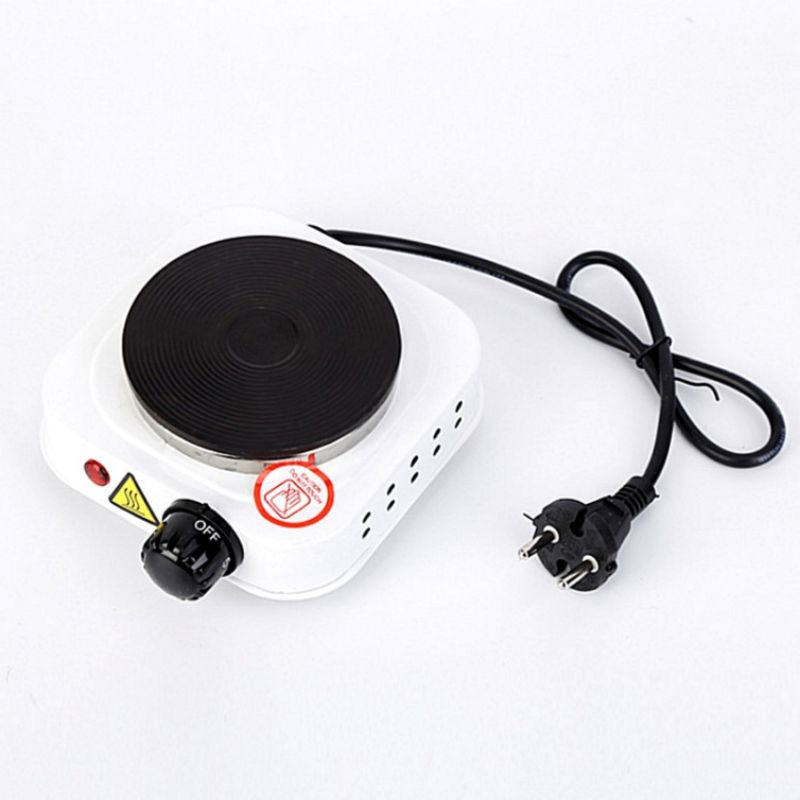 Bếp điện mini 500W dùng ấm pha cà phê Moka pot, pha trà