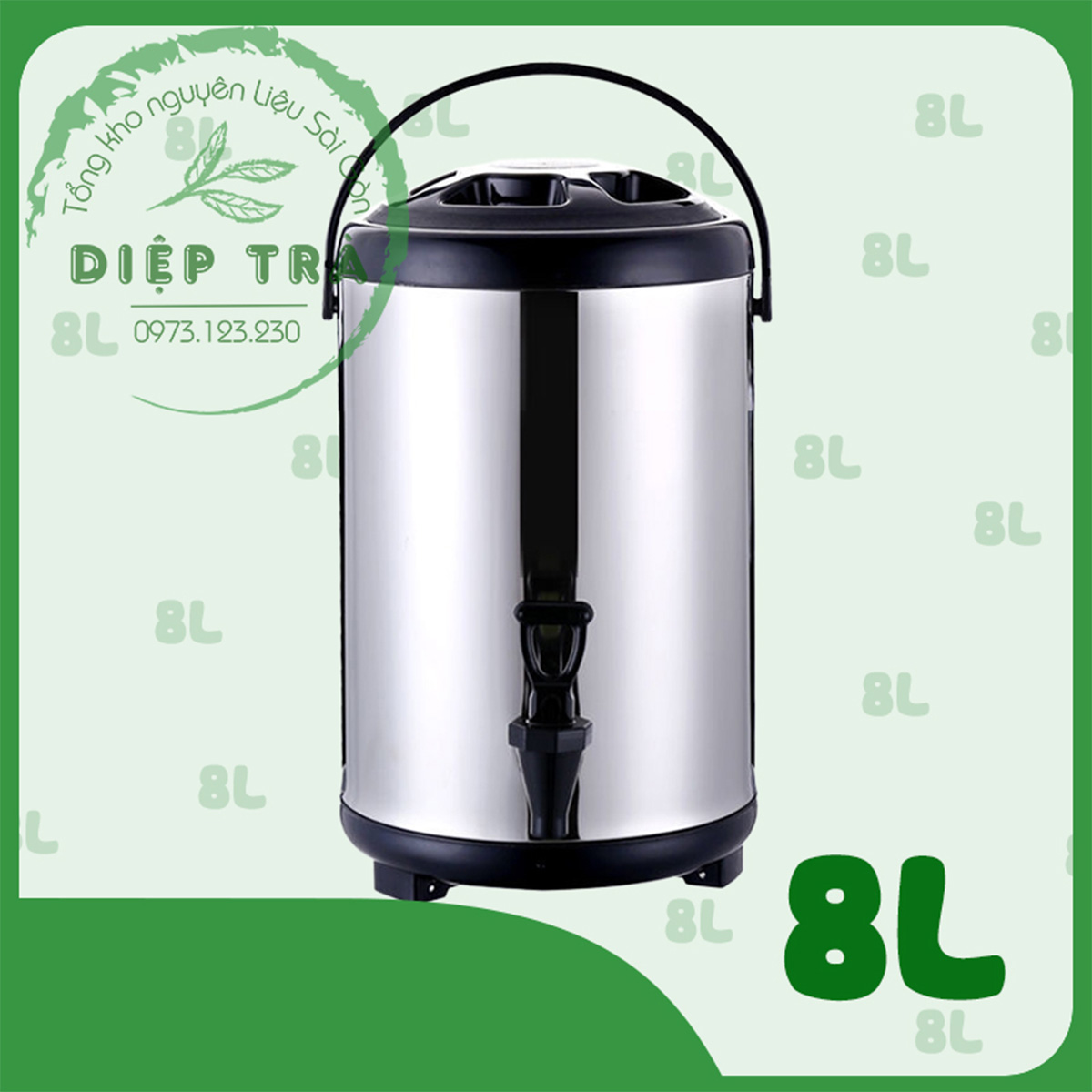 Bình Ủ Trà Giữ Nhiệt Inox 304 (6L - 8L - 10L - 12L) (Phổ biến  là bình 8L)
