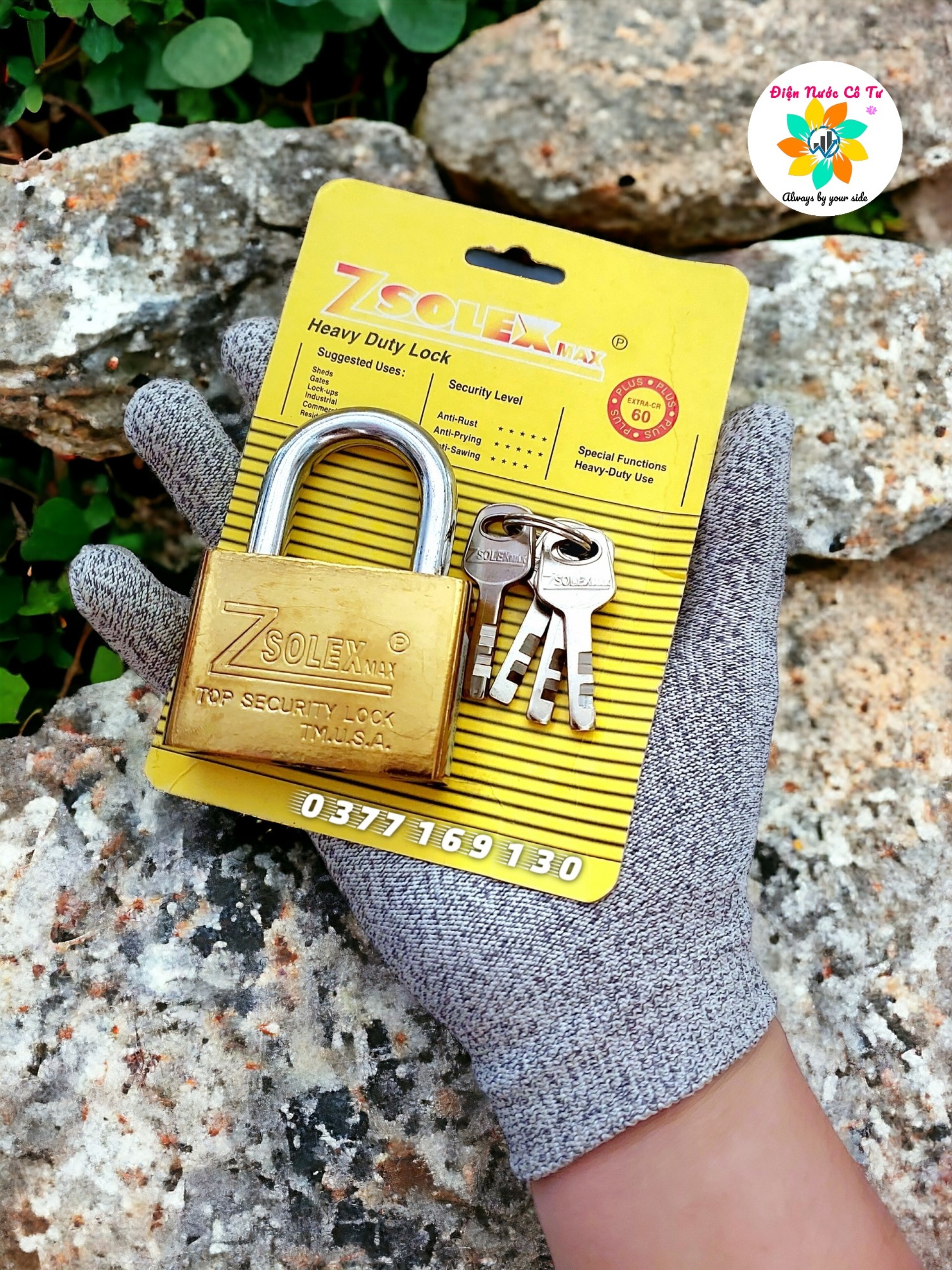 Ổ khóa chống cắt ZSolex 60mm