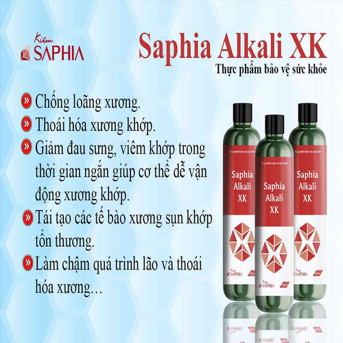 Kiềm Saphia Alkali xương khớp chai 300ml