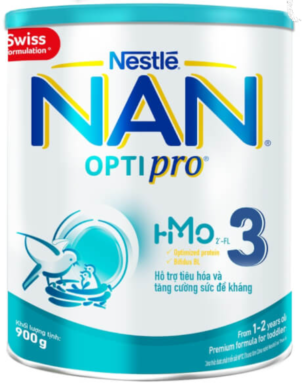 [HCM] Sữa Bột Nestle Nan Optipro 3 900g  ( 1-2 tuổi) Date mới