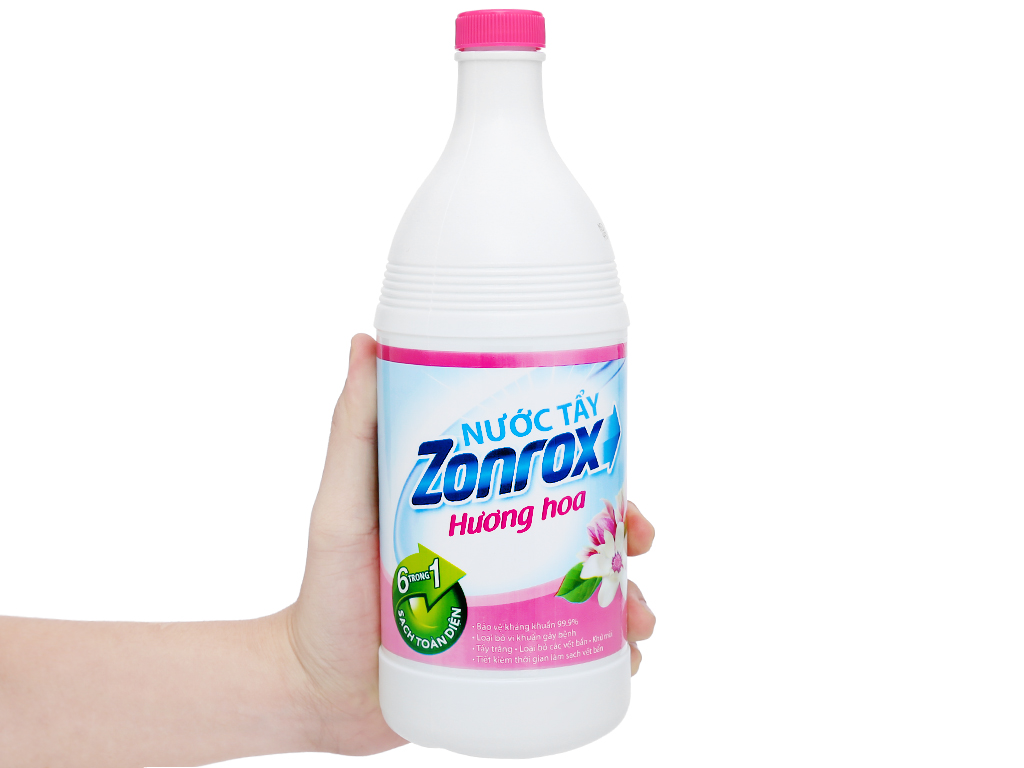 Nước tẩy Zonrox hương hoa chai 1 lít