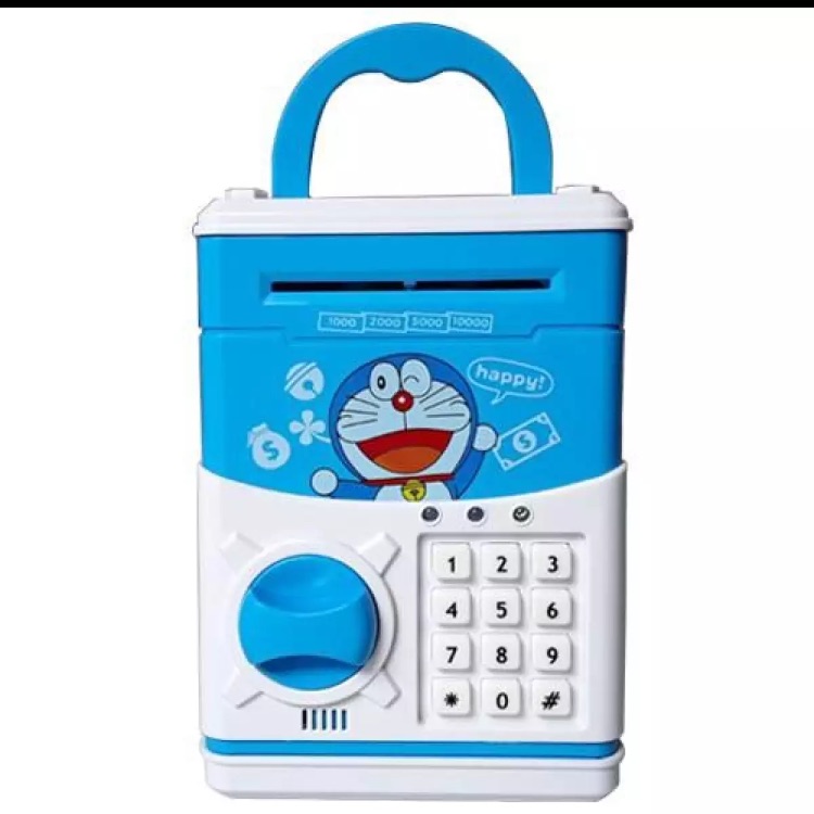 Két sắt mini mở bằng mật Mã cho bé, két sắt tiết kiệm tiền cho bé có hình ngộ ngĩnh