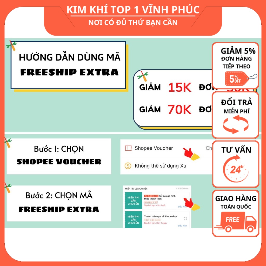 Ròng rọc  Móc treo ròng rọc các cỡ