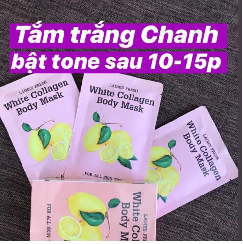 (SIÊU TRẮNG hàng xịn) Ủ Tắm Trắng Chanh Qlady trắng da sau 15 phút