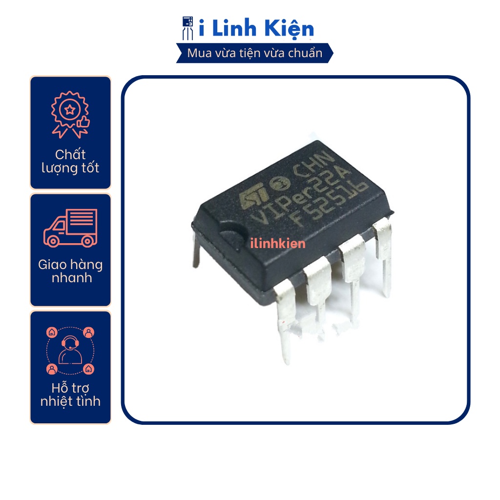 IC nguồn Viper22A chất lượng tốt.