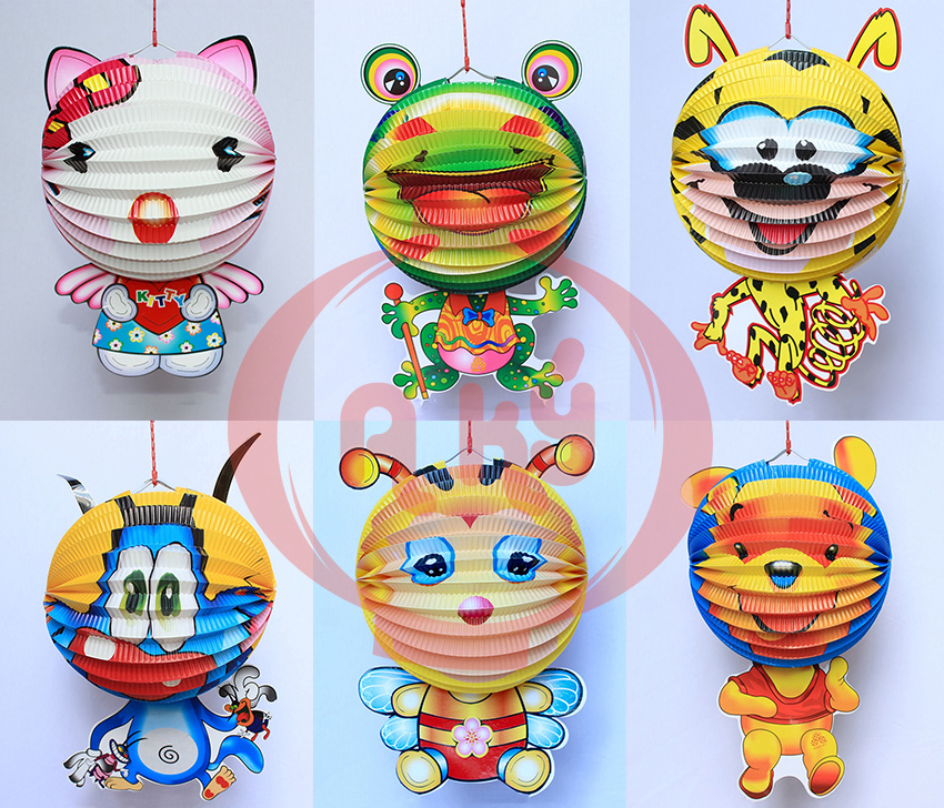 Lồng Đèn Giấy Hình Thú, lồng đèn trung thu cho bé yêu, lồng đèn