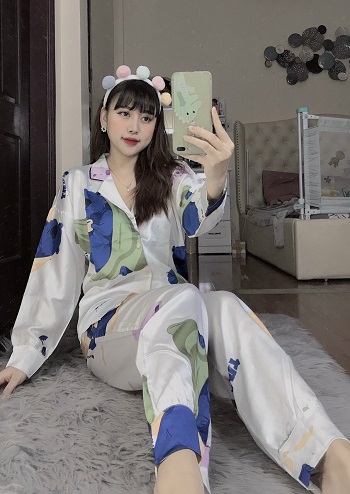 [HCM]SÉT ĐỒ BỘ LỤA SATIN CAO CẤP PHỐI NHIỀU MÀU CỰC HÓT