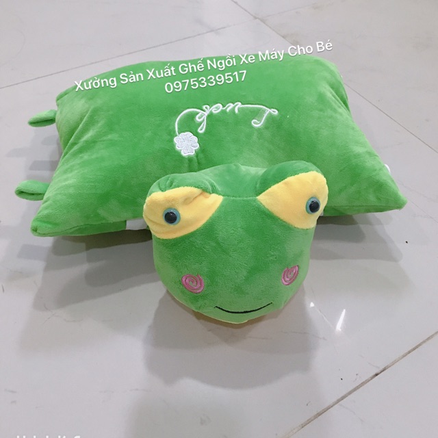 [HCM]Gối đi xe máy cho bé ( Ếch con)