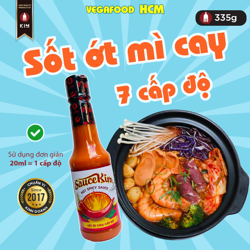 ỚT 7 CẤP ĐỘ MÌ CAY HÀN QUỐC 335gr