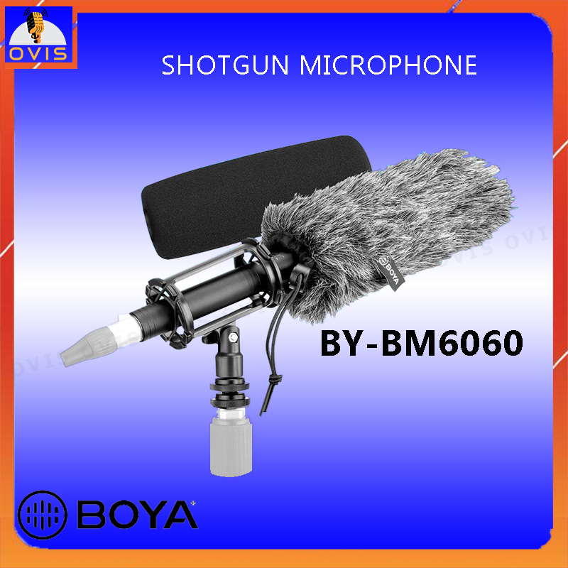 Boya by-bm6060 - micro định hướng cho máy ảnh, máy quay chuyên dụng phỏng vấn, quay phim, ghi hình ngoài trời
