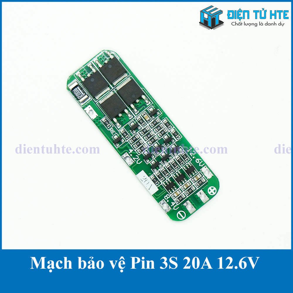 Mạch bảo vệ pin lithium 3s 12.6v 20a