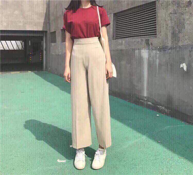 [HCM]QUẦN ỐNG RỘNG LƯNG CAO