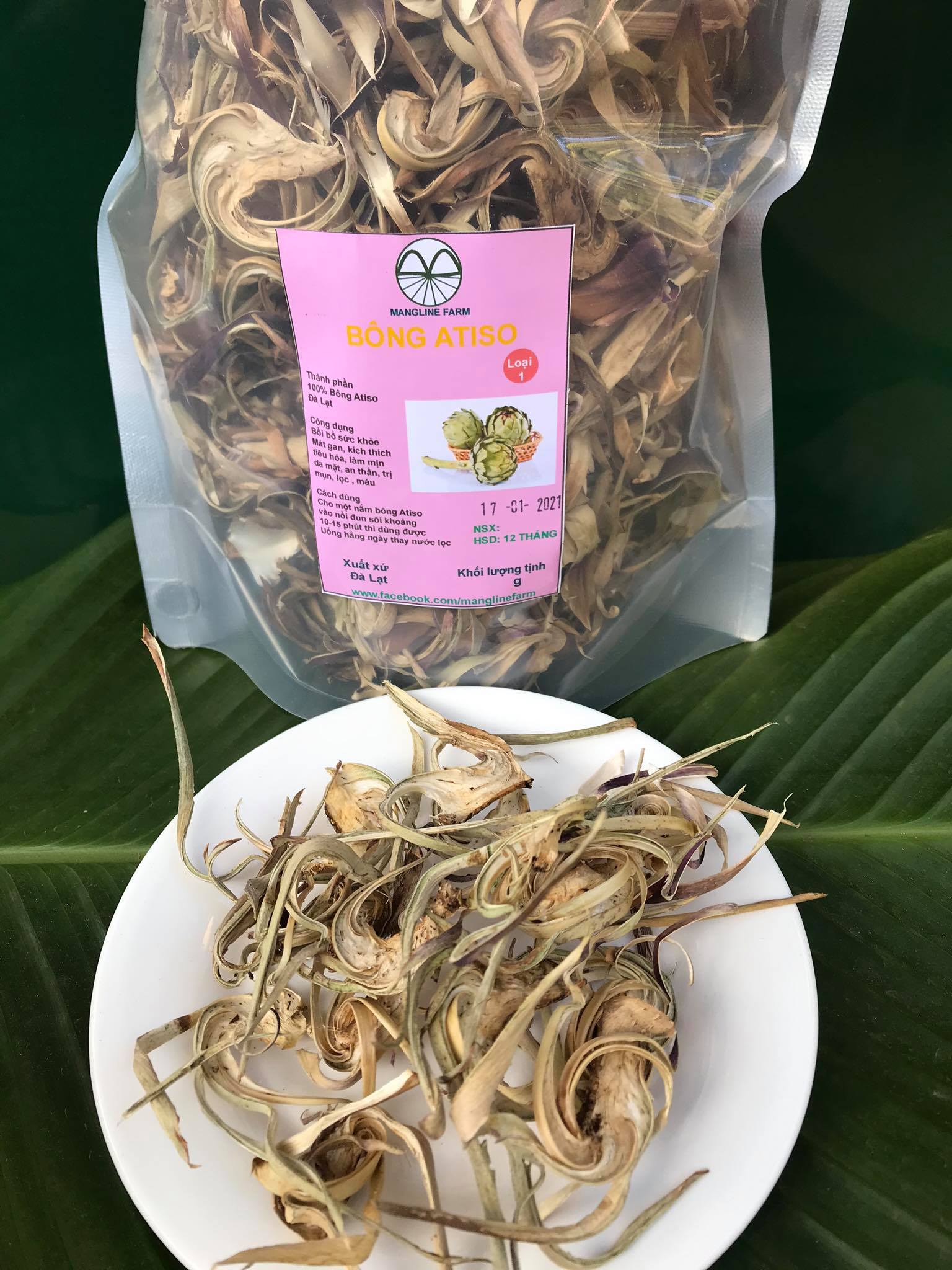 200 g Bông atiso khô Đà Lạt loại 1