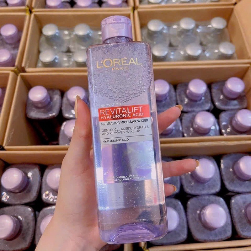 Tẩy trang loreal màu tím 400ml