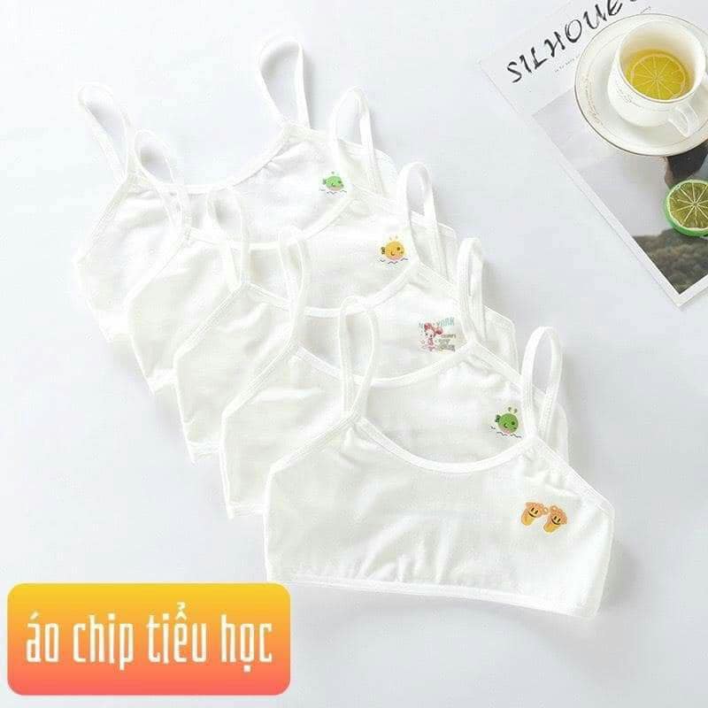 Set 5 áo lá mặc trong cho bé gái mới lớn (dưới 30kg)