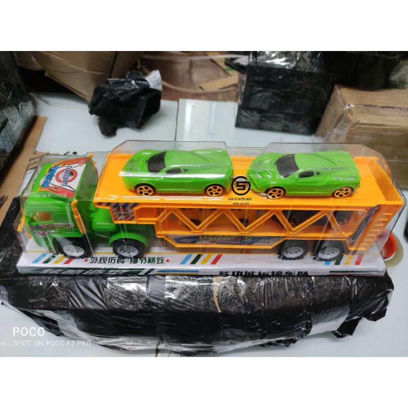 Bộ đồ chơi xe tải chở 4 xe con 7144