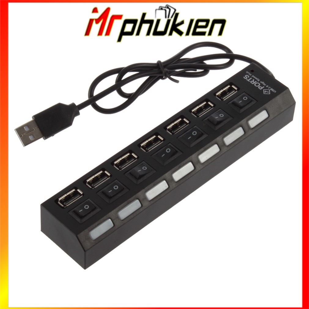 7 Port USB Hub with Switch - Mrphukien