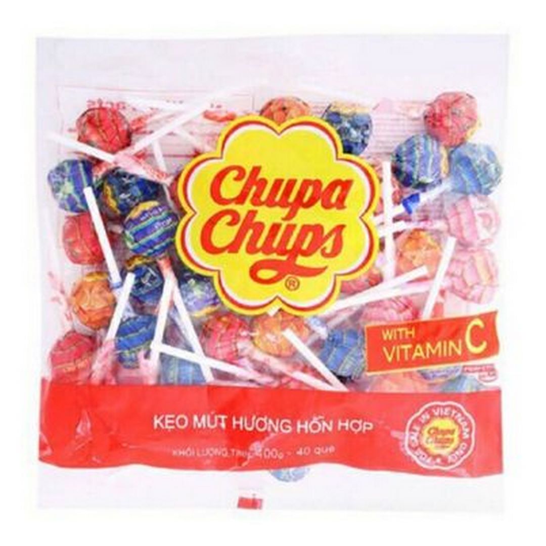 Kẹo mút chupa chups đủ vị 10 cây