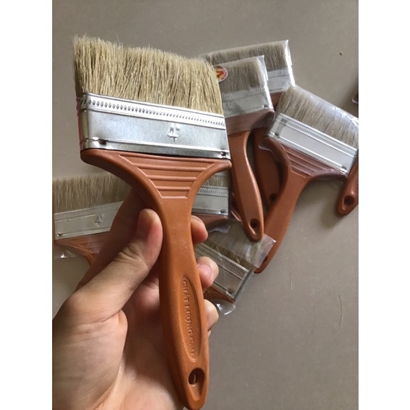 Chổi quét sơn, cọ sơn cán nhựa đa năng loại 4”
