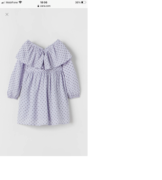 Đầm zara cho bé thích màu xanh nhẹ