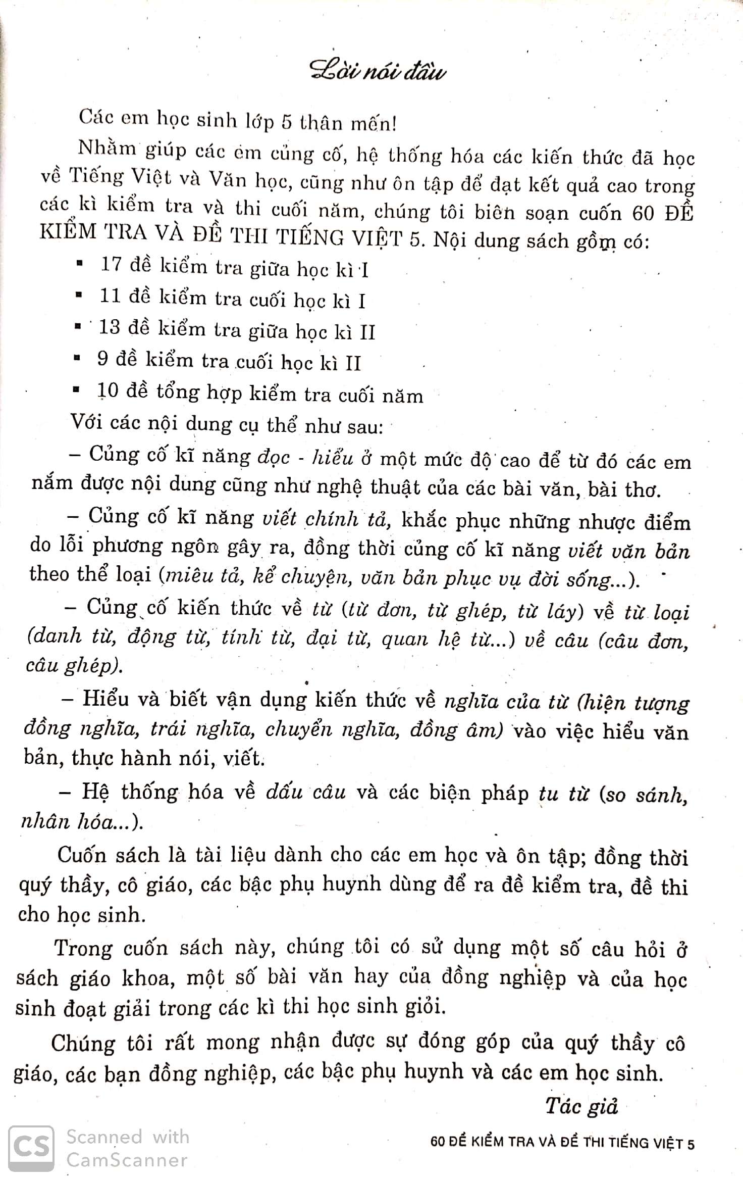 [HCM]60 đề kiểm tra và đề thi Tiếng Việt 5