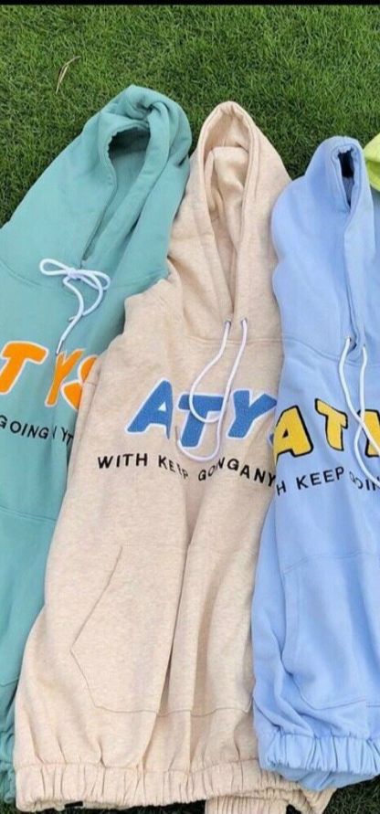 Áo Hoodies Nỉ Nam Nữ Thu Đông In Chữ ATYS Nổi Bật Có Mũ Trùm Đầu Kiểu Dáng Hàn Quốc Thời Trang
