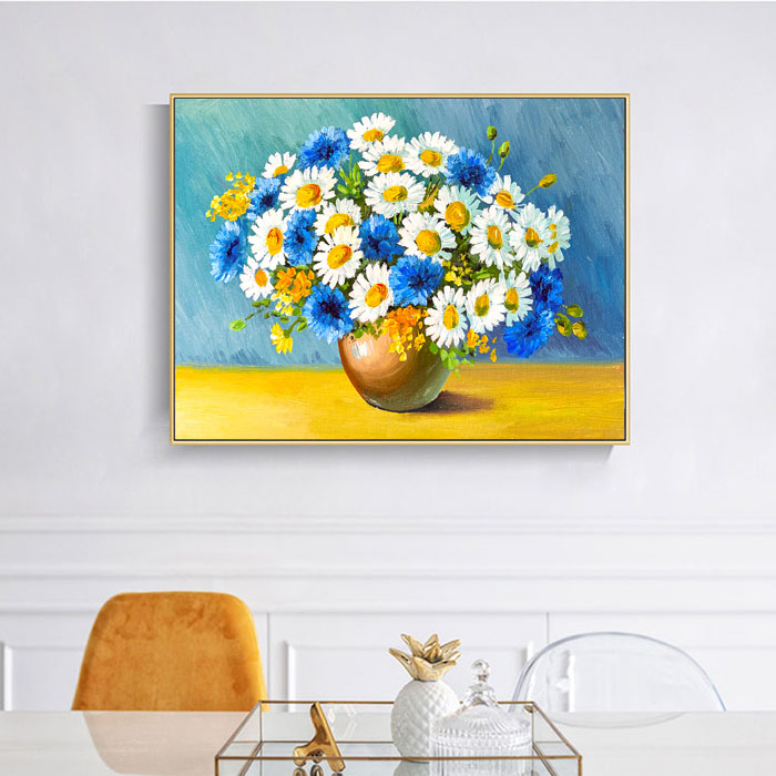 Tranh treo tường Lọ hoa cúc VTC CV-0116 KT 60 x 45 cm nhiều mẫu và chất liệu