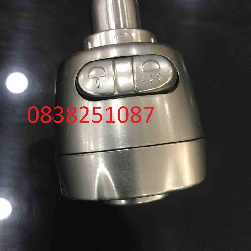 Vòi rửa chén lạnh Inox SUS 304 cần lò xo xoay 360 độ