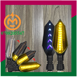 Xi nhan xe điện 48v dạng led chạy đuổi, gắn xe cap a, nijia...