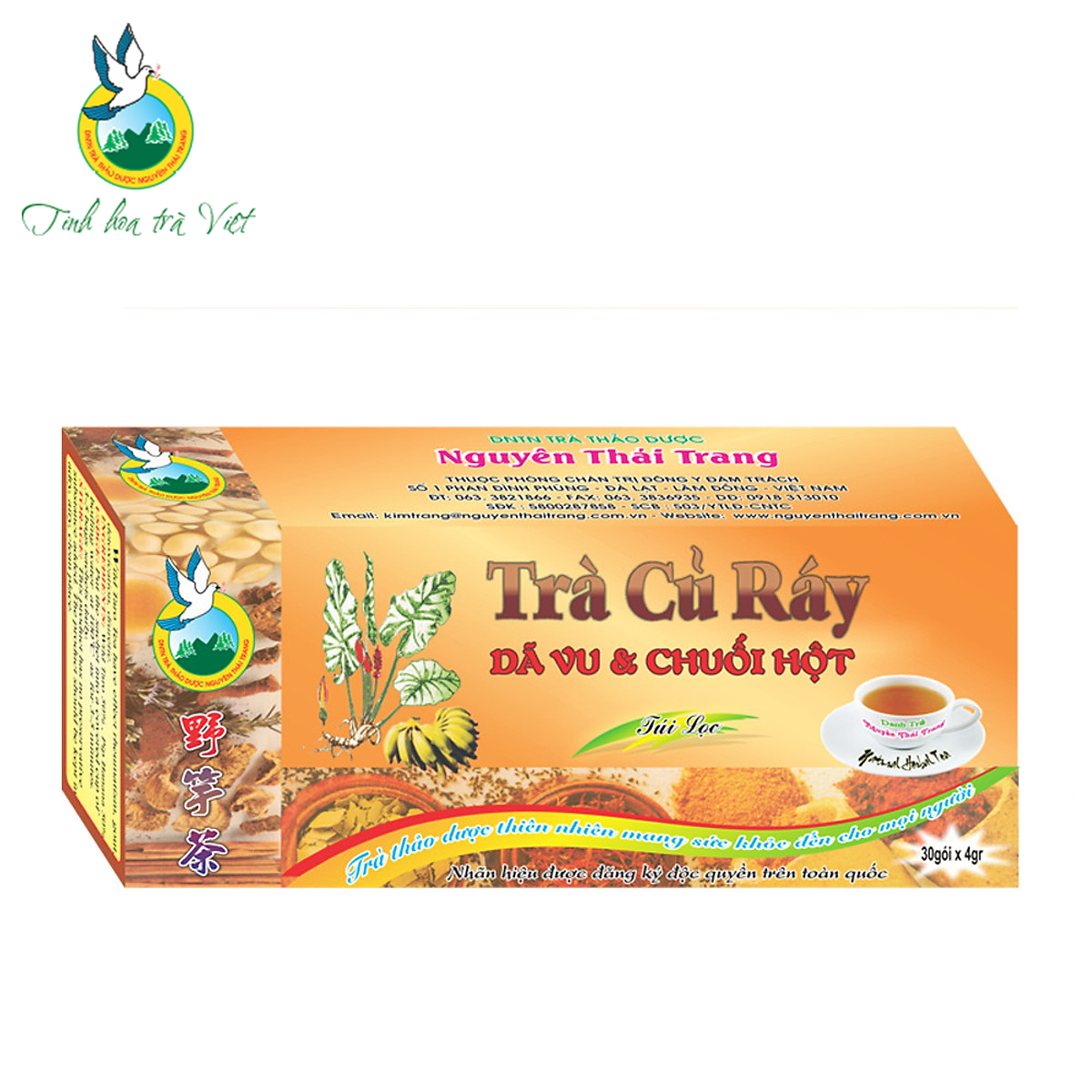 Trà củ ráy wild taro tea nguyên thái trang